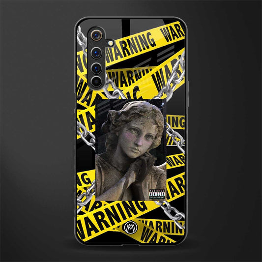 caution glass case for realme 6i image