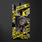 caution glass case for redmi note 7 pro image