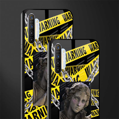 caution glass case for realme x2 image-2