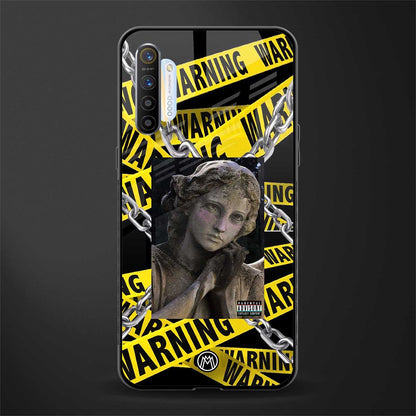 caution glass case for realme x2 image