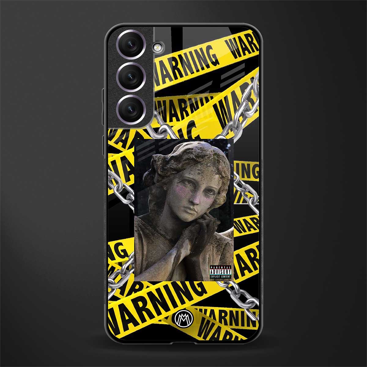 caution glass case for samsung galaxy s22 5g image