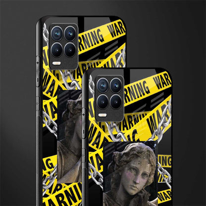 caution glass case for realme 8 pro image-2