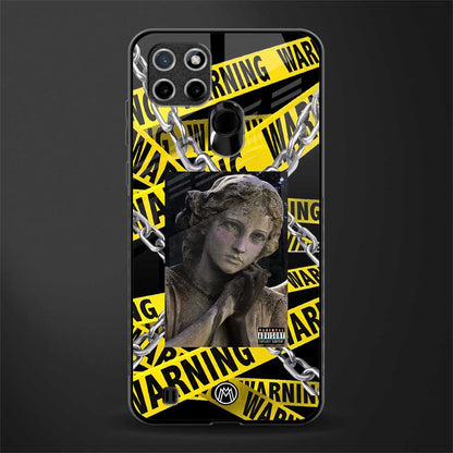 caution glass case for realme c21y image