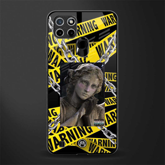 caution glass case for realme c21y image