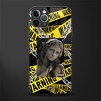 caution glass case for iphone 11 pro max image