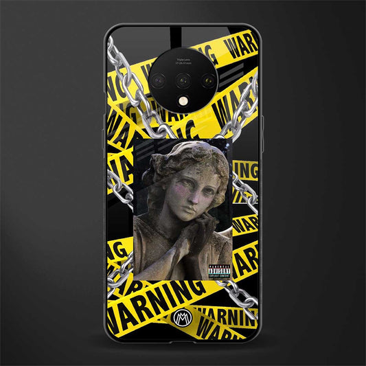 caution glass case for oneplus 7t image