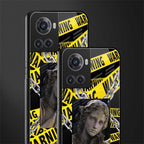 caution back phone cover | glass case for oneplus 10r 5g