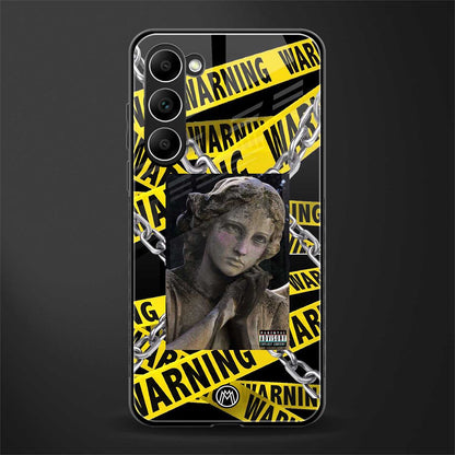 caution glass case for phone case | glass case for samsung galaxy s23