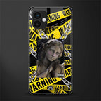 caution back phone cover | glass case for samsung galaxy a04