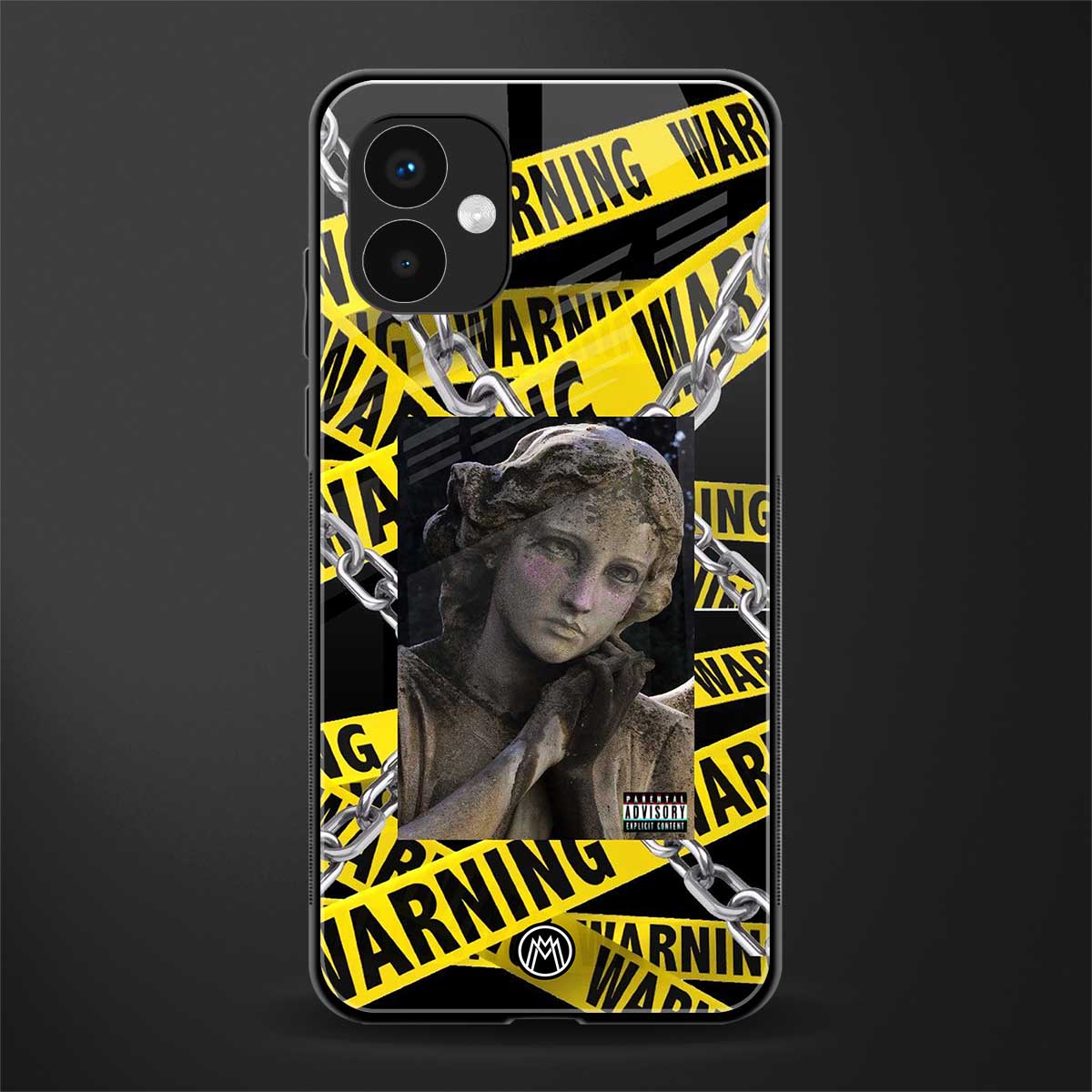 caution back phone cover | glass case for samsung galaxy a04