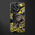 caution back phone cover | glass case for oneplus 11