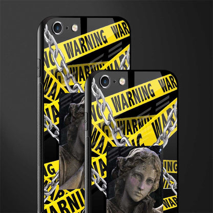 caution glass case for iphone 6s plus image-2