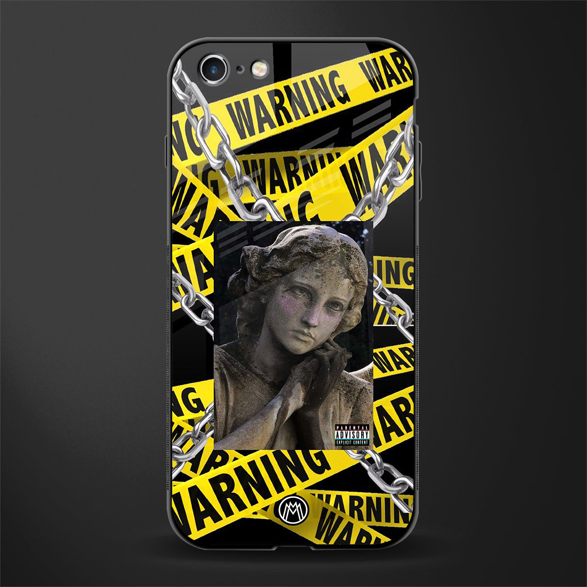 caution glass case for iphone 6 image