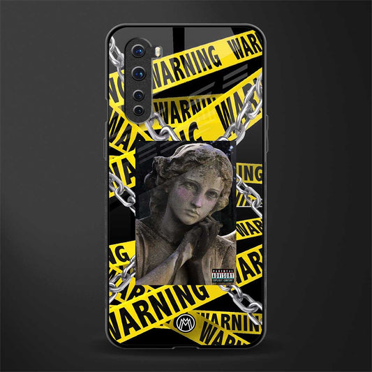 caution glass case for oneplus nord ac2001 image