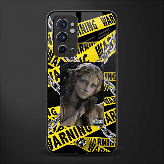 caution glass case for oneplus 9rt image