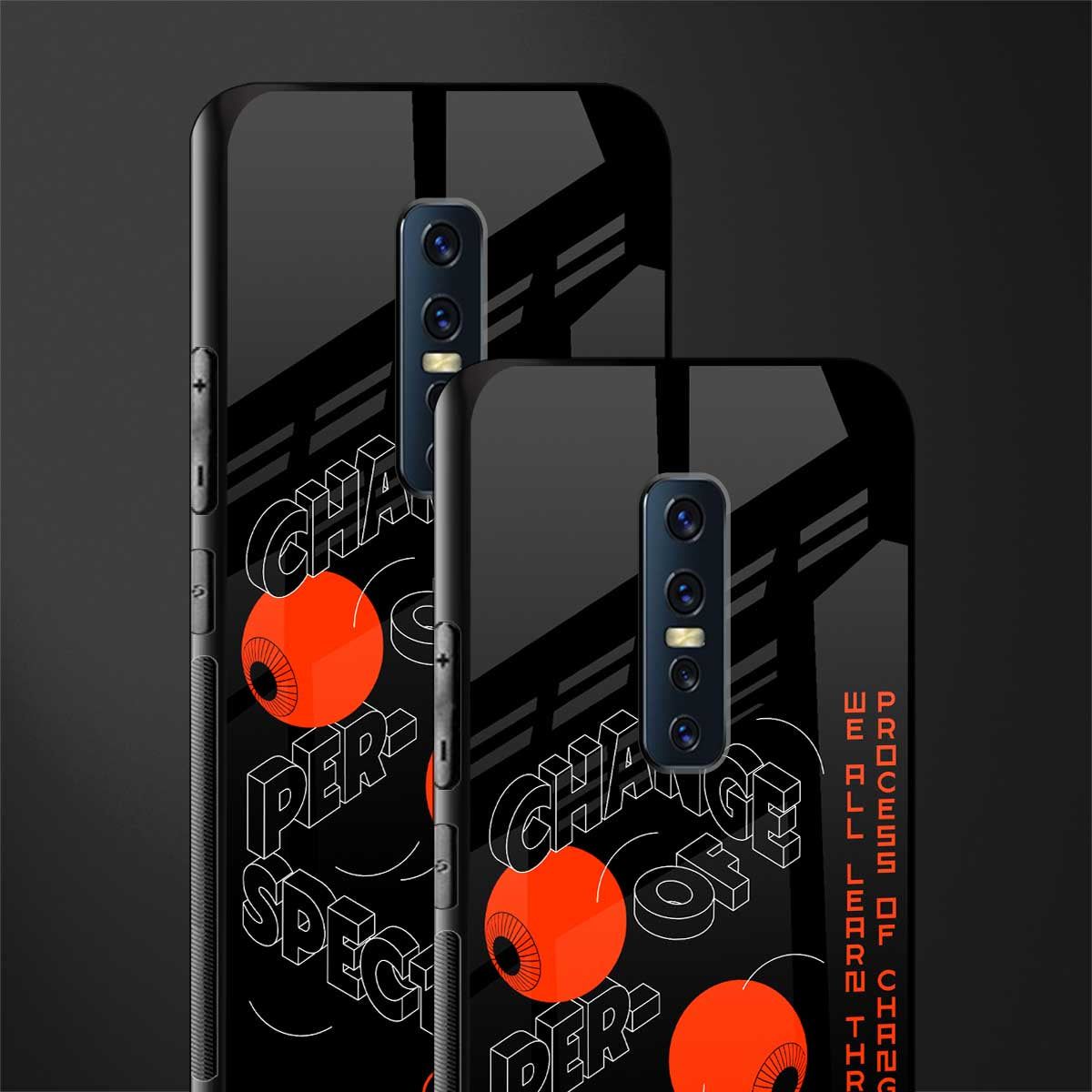 change of perspective glass case for vivo v17 pro image-2