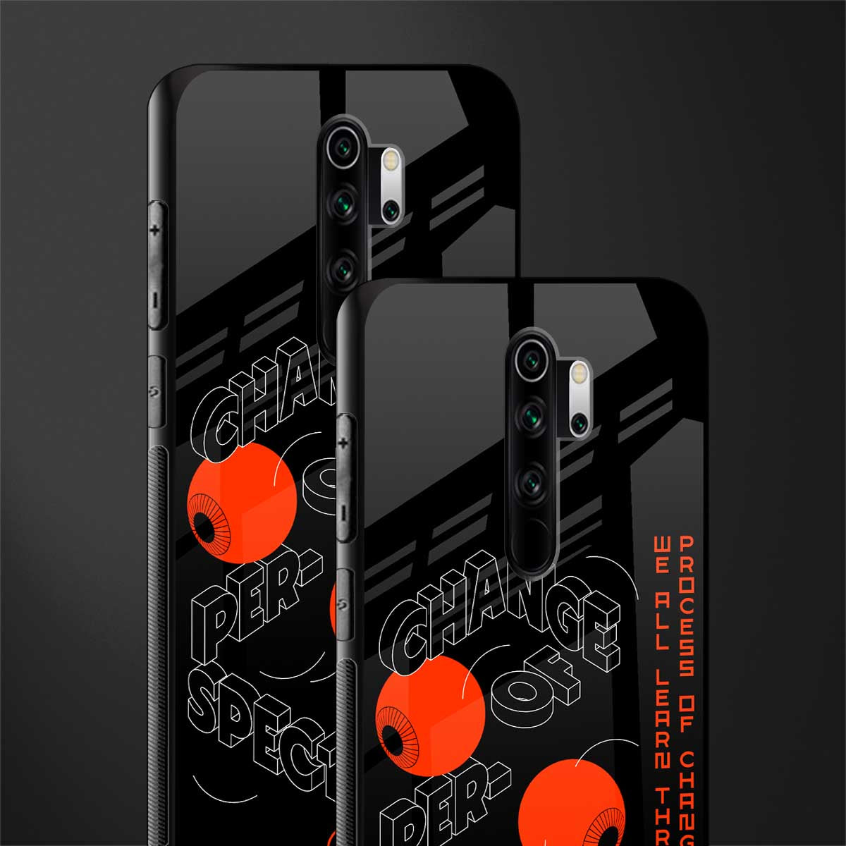 change of perspective glass case for redmi note 8 pro image-2