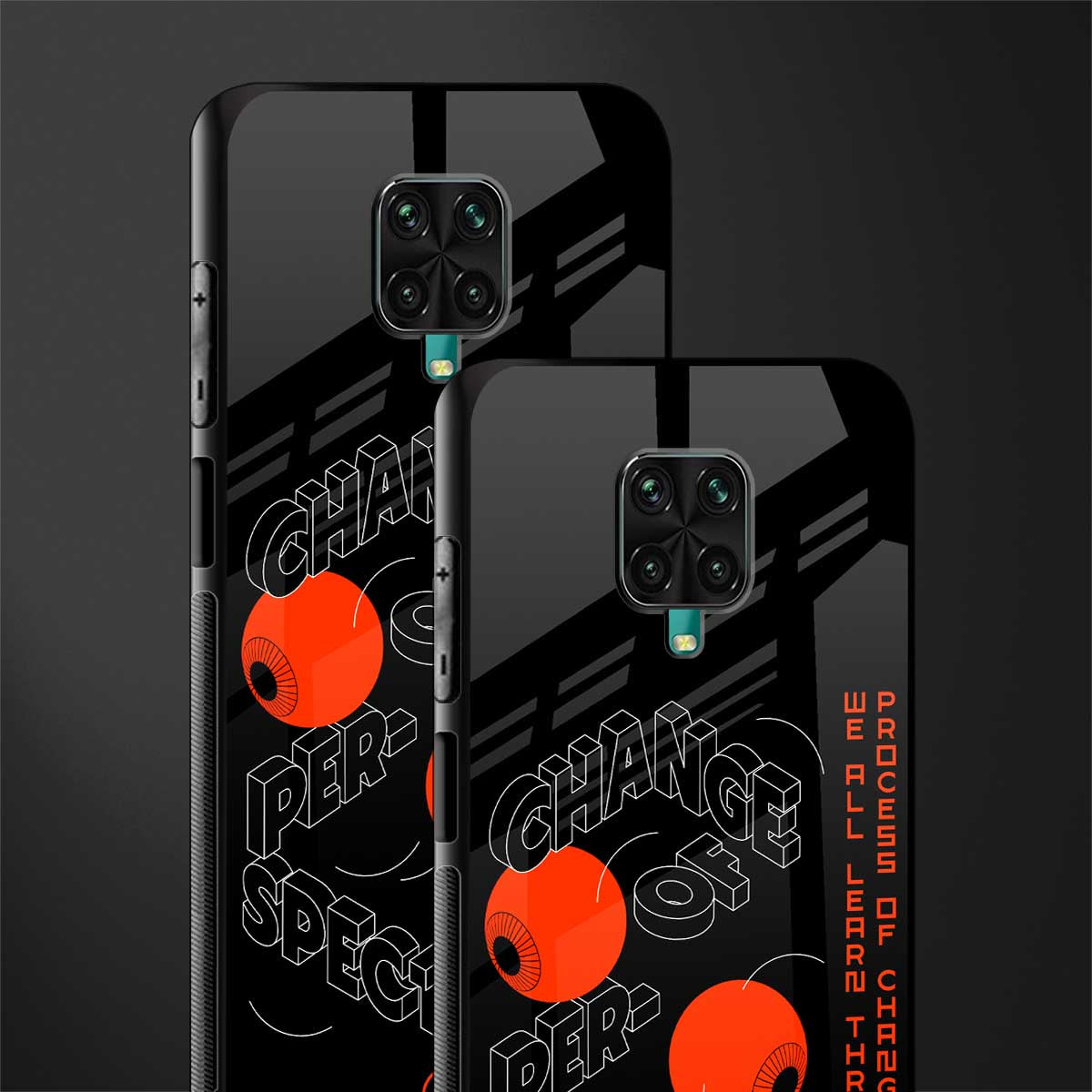 change of perspective glass case for redmi note 9 pro image-2