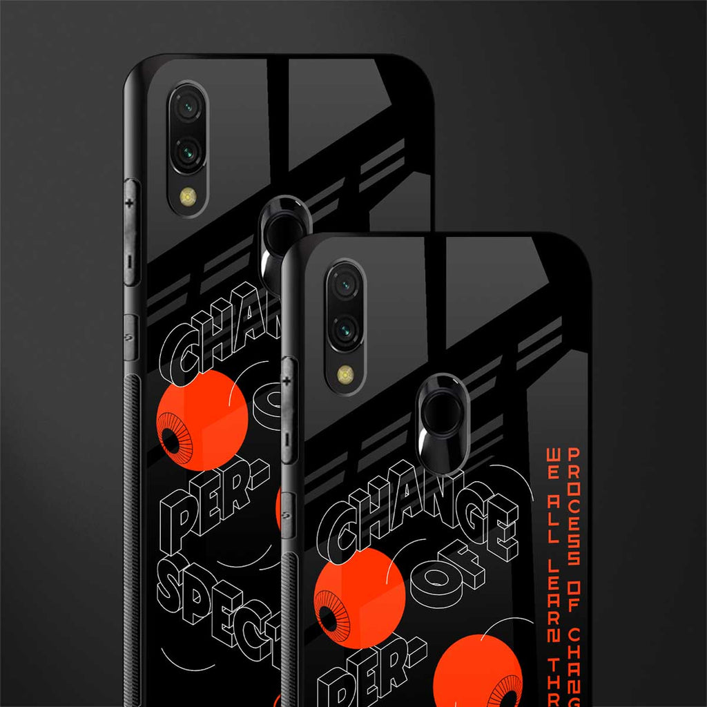 change of perspective glass case for redmi note 7 pro image-2