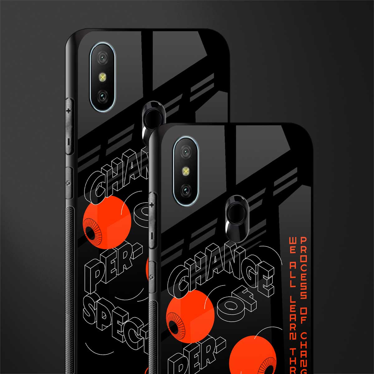 change of perspective glass case for redmi 6 pro image-2