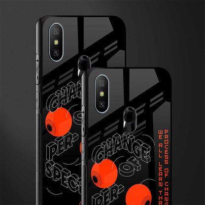 change of perspective glass case for redmi 6 pro image-2