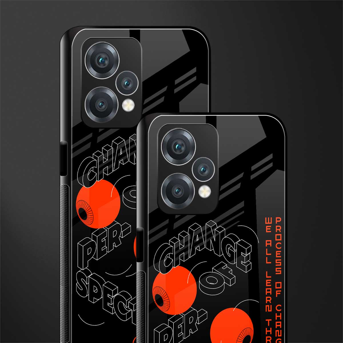 change of perspective back phone cover | glass case for realme 9 pro 5g