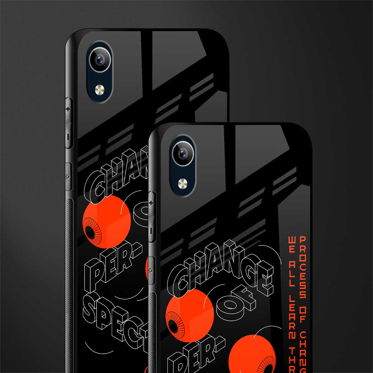 change of perspective glass case for vivo y1s without fingerprint image-2