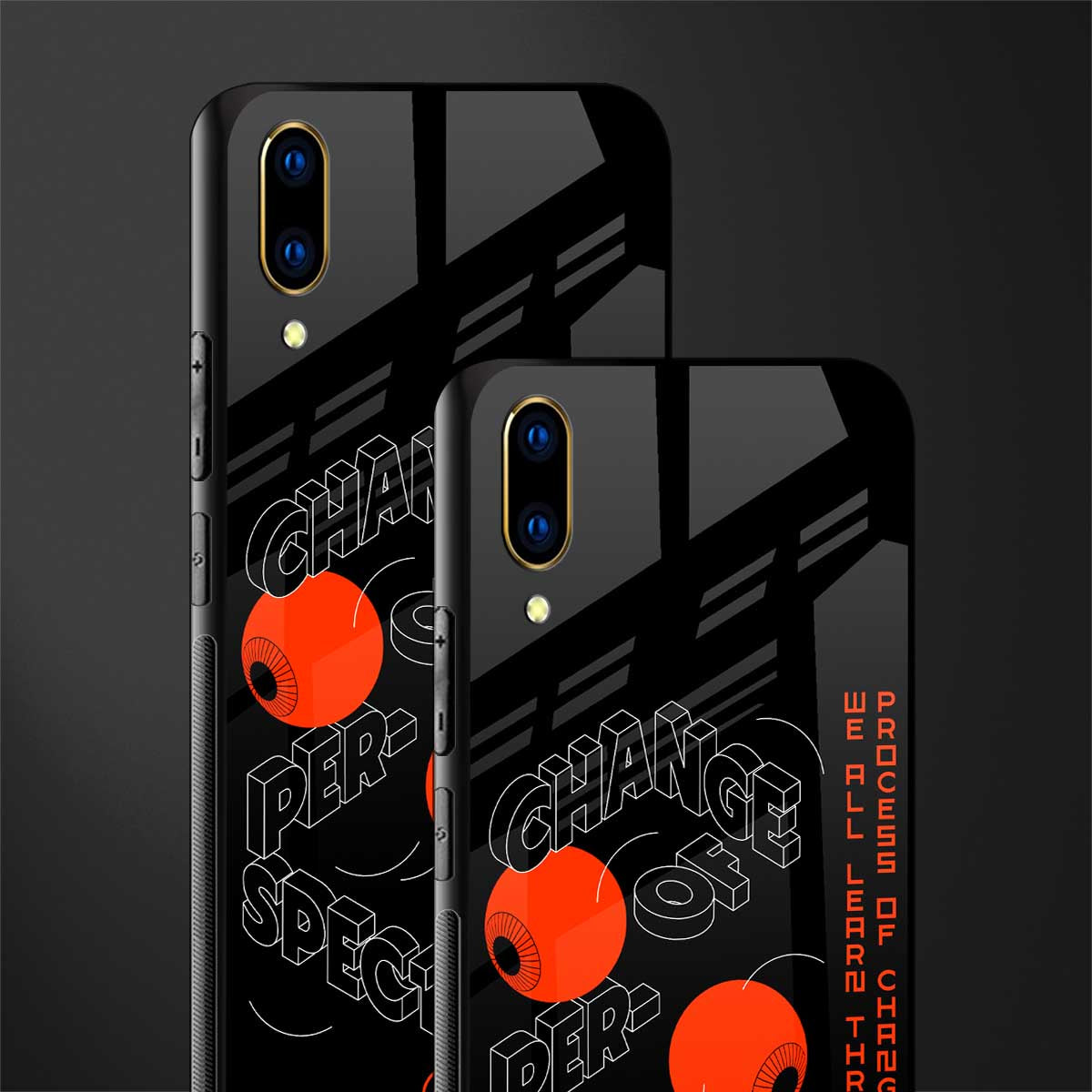 change of perspective glass case for vivo v11 pro image-2