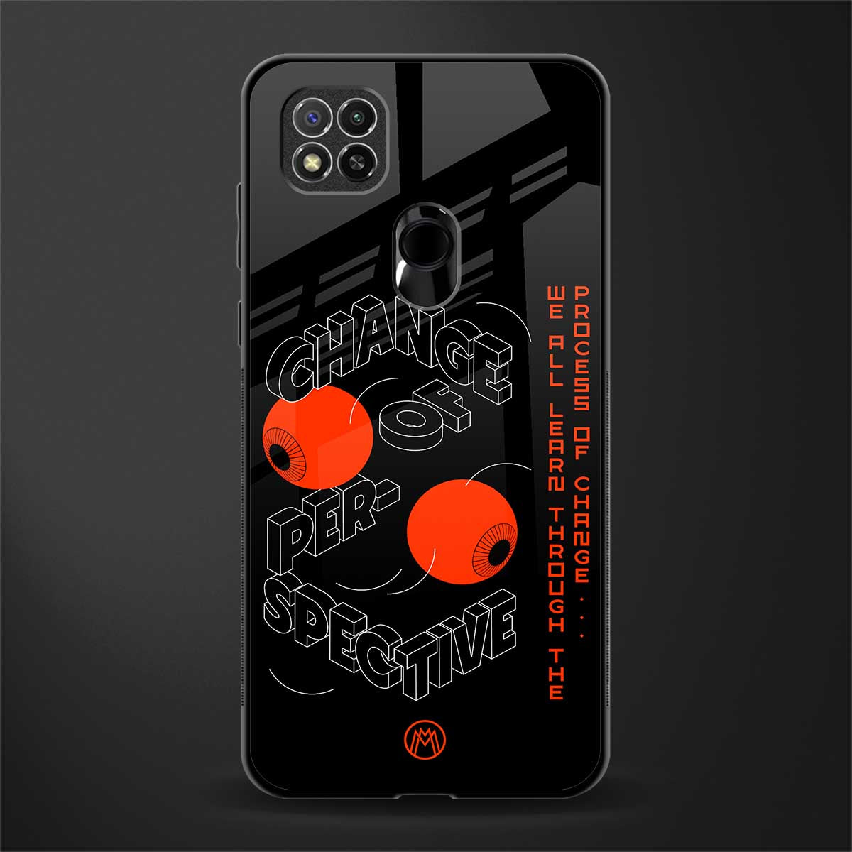 change of perspective glass case for redmi 9 image