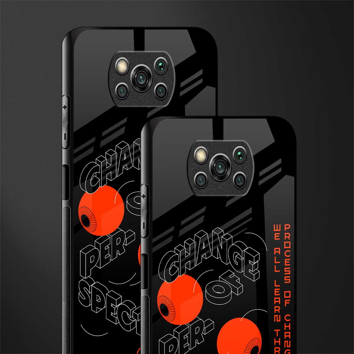 change of perspective glass case for poco x3 pro image-2