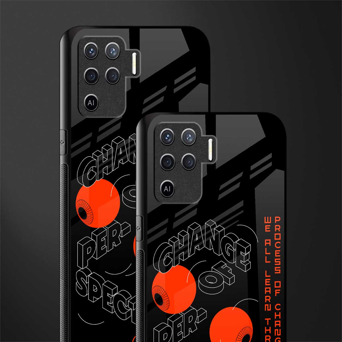 change of perspective glass case for oppo f19 pro image-2