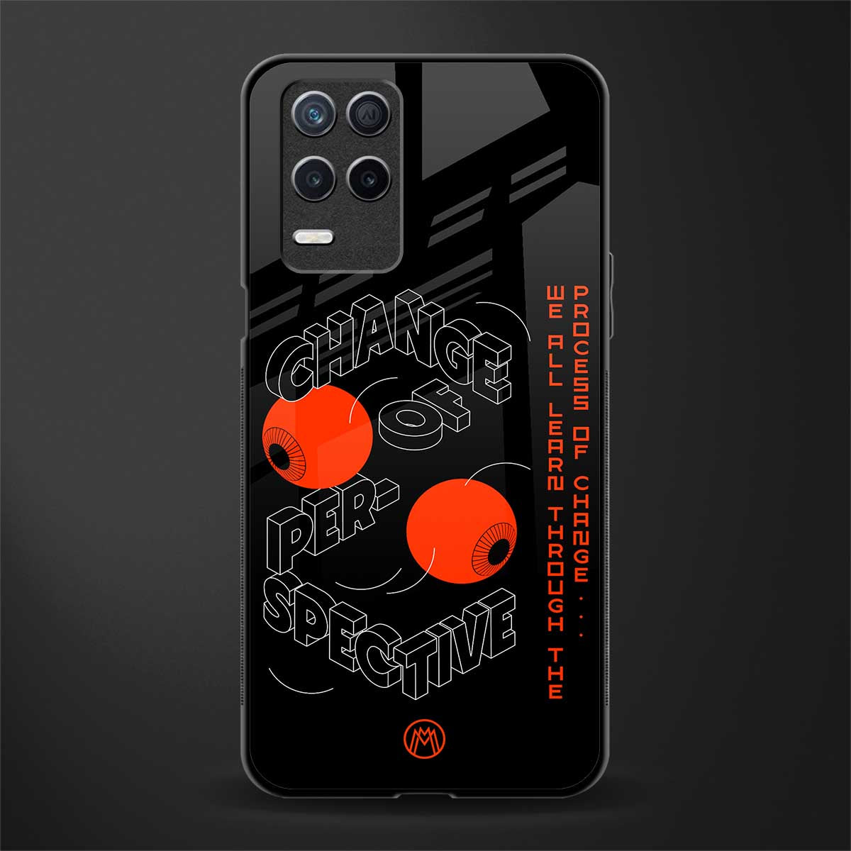 change of perspective glass case for realme 8 5g image