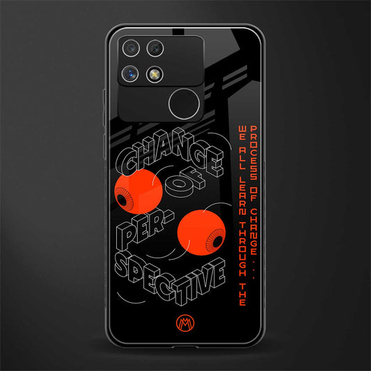 change of perspective back phone cover | glass case for realme narzo 50a