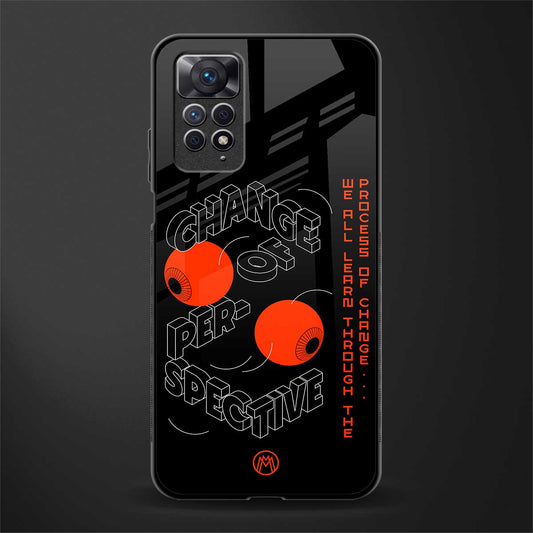 change of perspective back phone cover | glass case for redmi note 11 pro plus 4g/5g