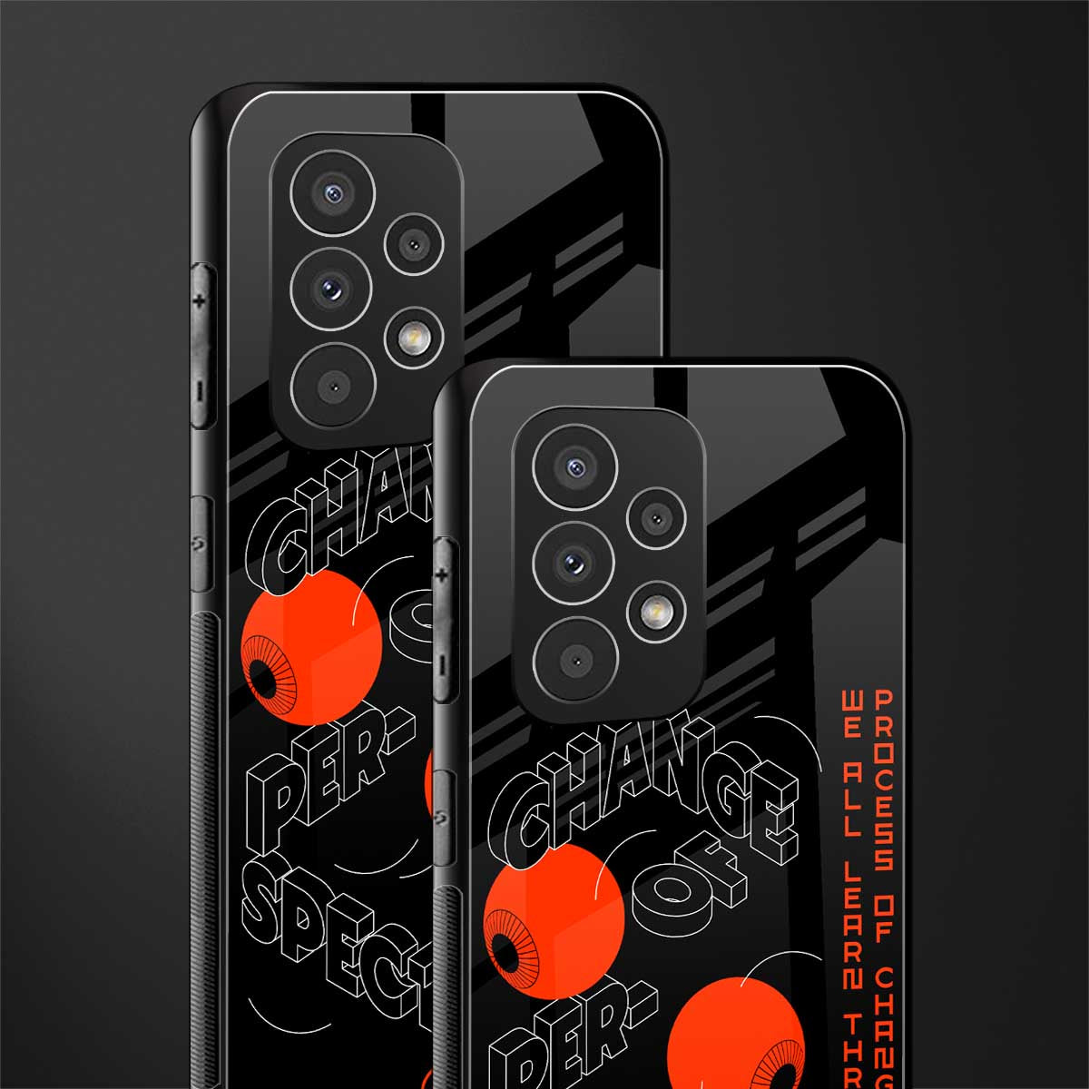 change of perspective back phone cover | glass case for samsung galaxy a73 5g