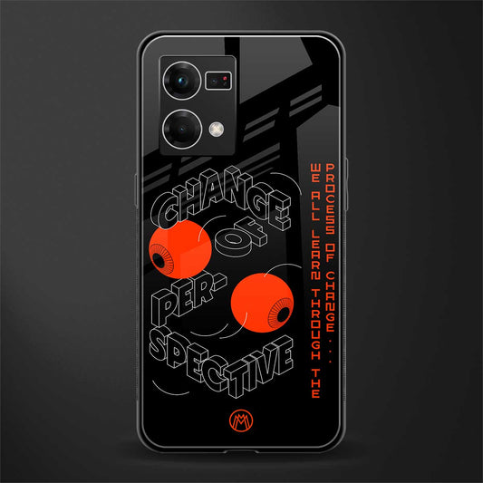 change of perspective back phone cover | glass case for oppo f21 pro 4g