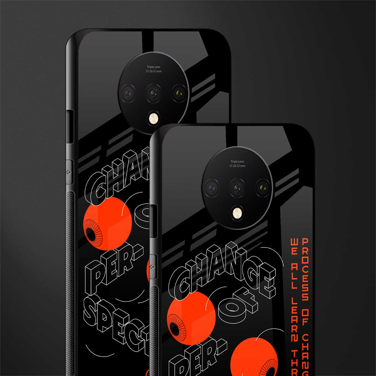 change of perspective glass case for oneplus 7t image-2
