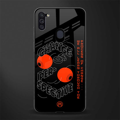 change of perspective glass case for samsung galaxy m11 image