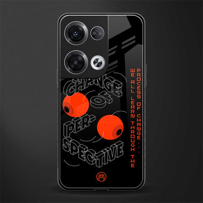 change of perspective back phone cover | glass case for oppo reno 8