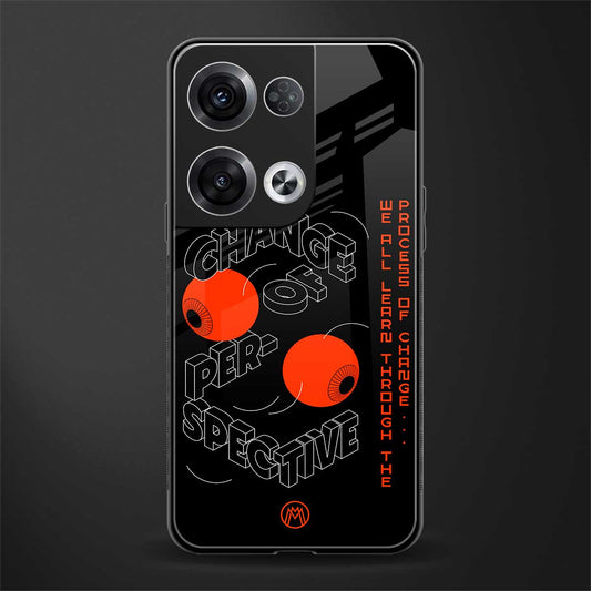 change of perspective back phone cover | glass case for oppo reno 8
