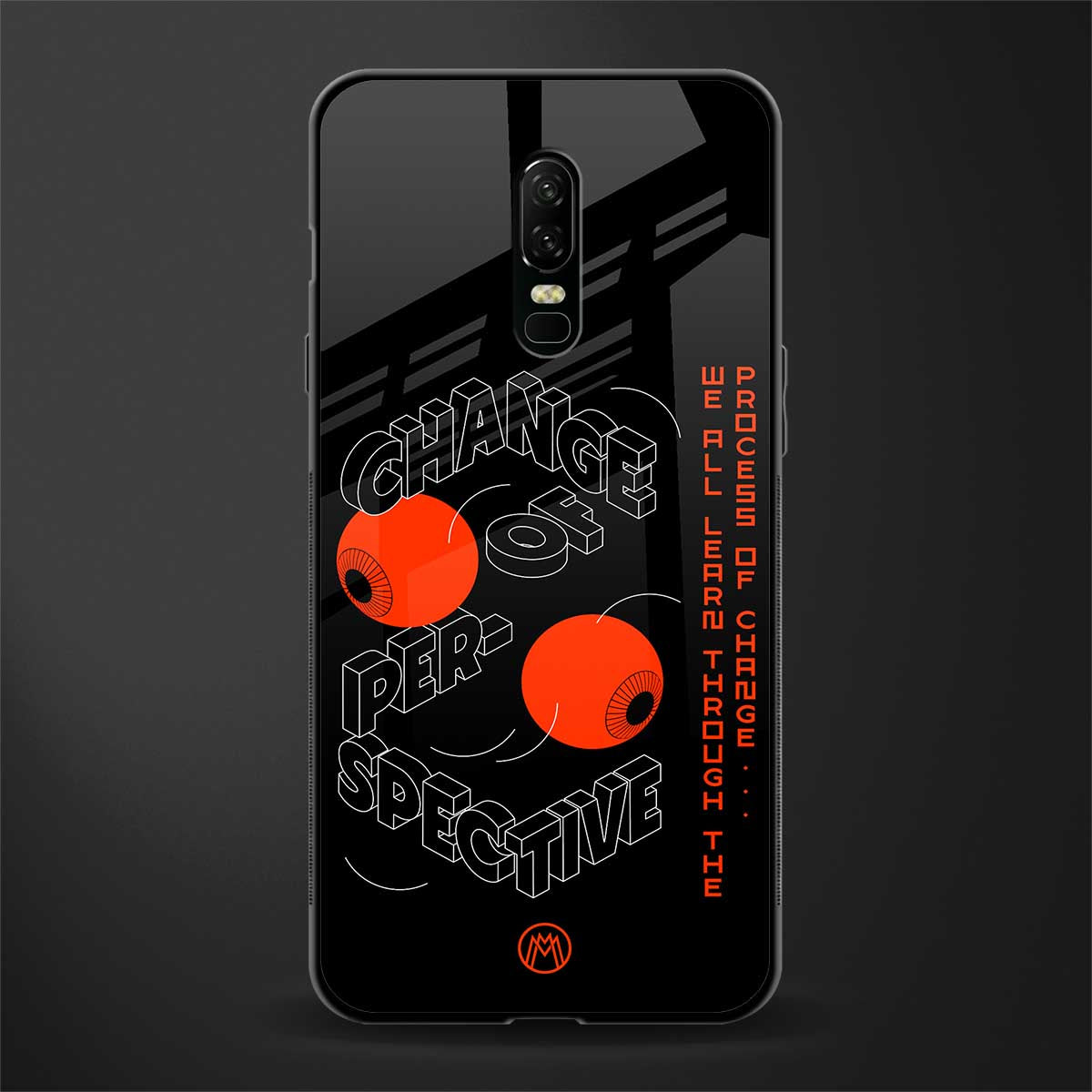 change of perspective glass case for oneplus 6 image