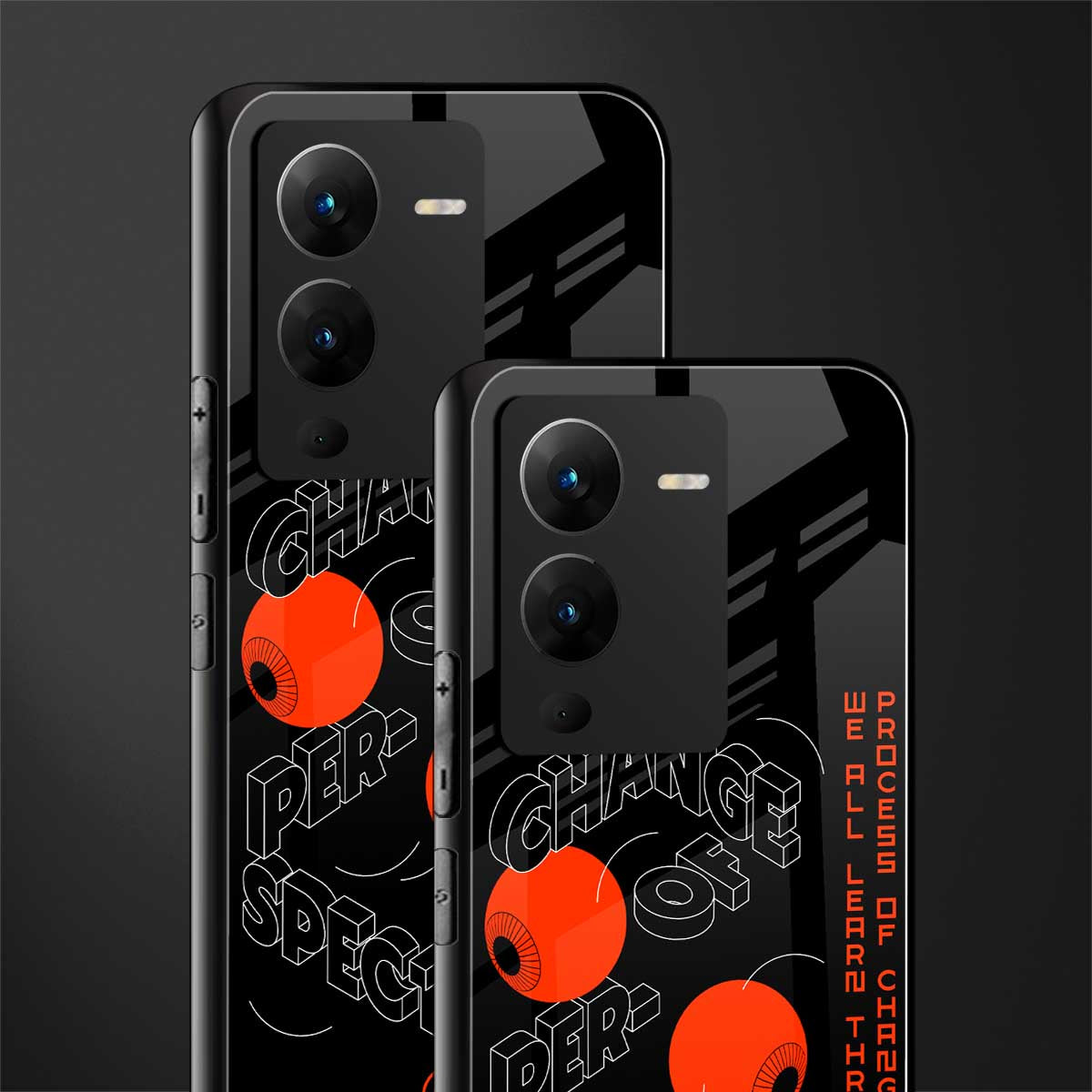 change of perspective back phone cover | glass case for vivo v25 pro 5g