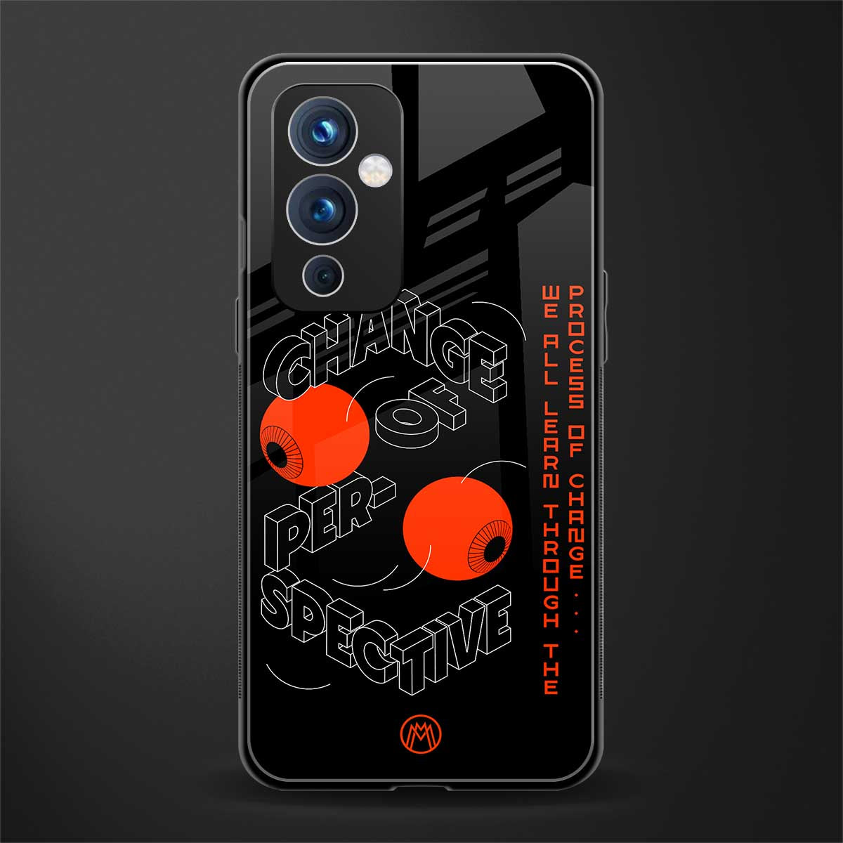 change of perspective back phone cover | glass case for oneplus 9