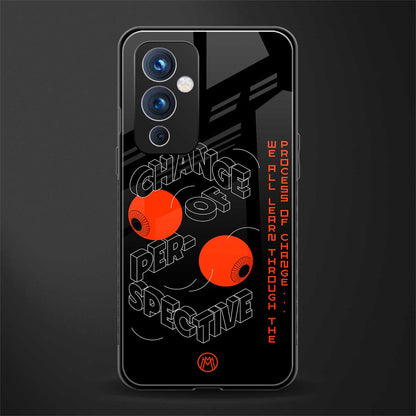 change of perspective back phone cover | glass case for oneplus 9