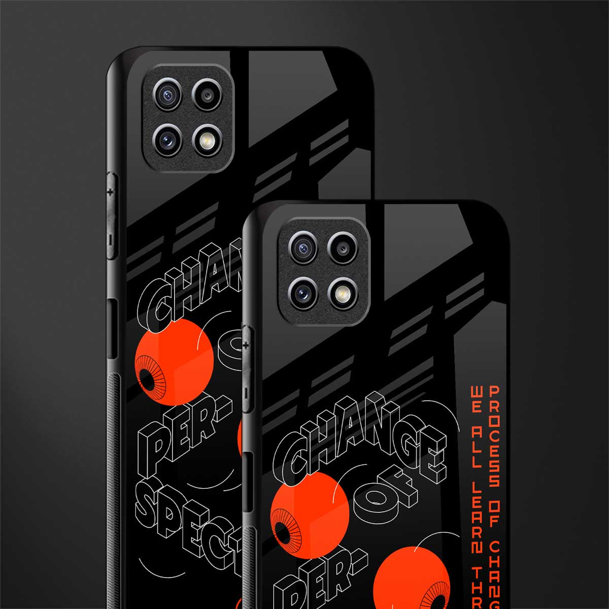 change of perspective back phone cover | glass case for samsung galaxy f42