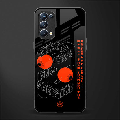 change of perspective back phone cover | glass case for oppo reno 5