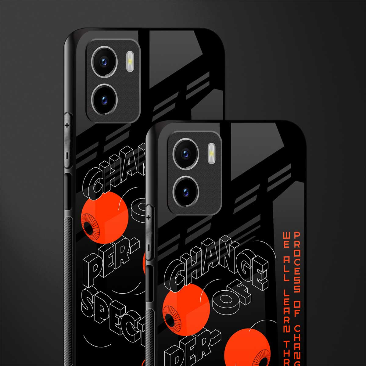 change of perspective back phone cover | glass case for vivo y72