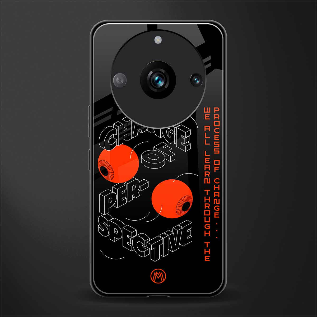 change of perspective back phone cover | glass case for realme 11 pro 5g