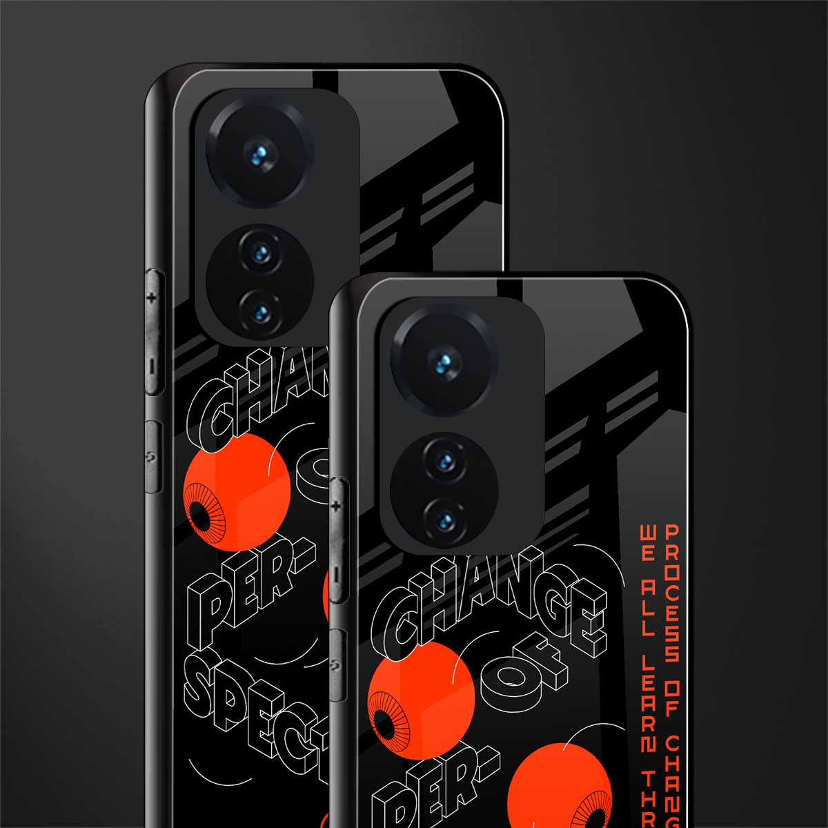 change of perspective back phone cover | glass case for vivo t1 44w 4g