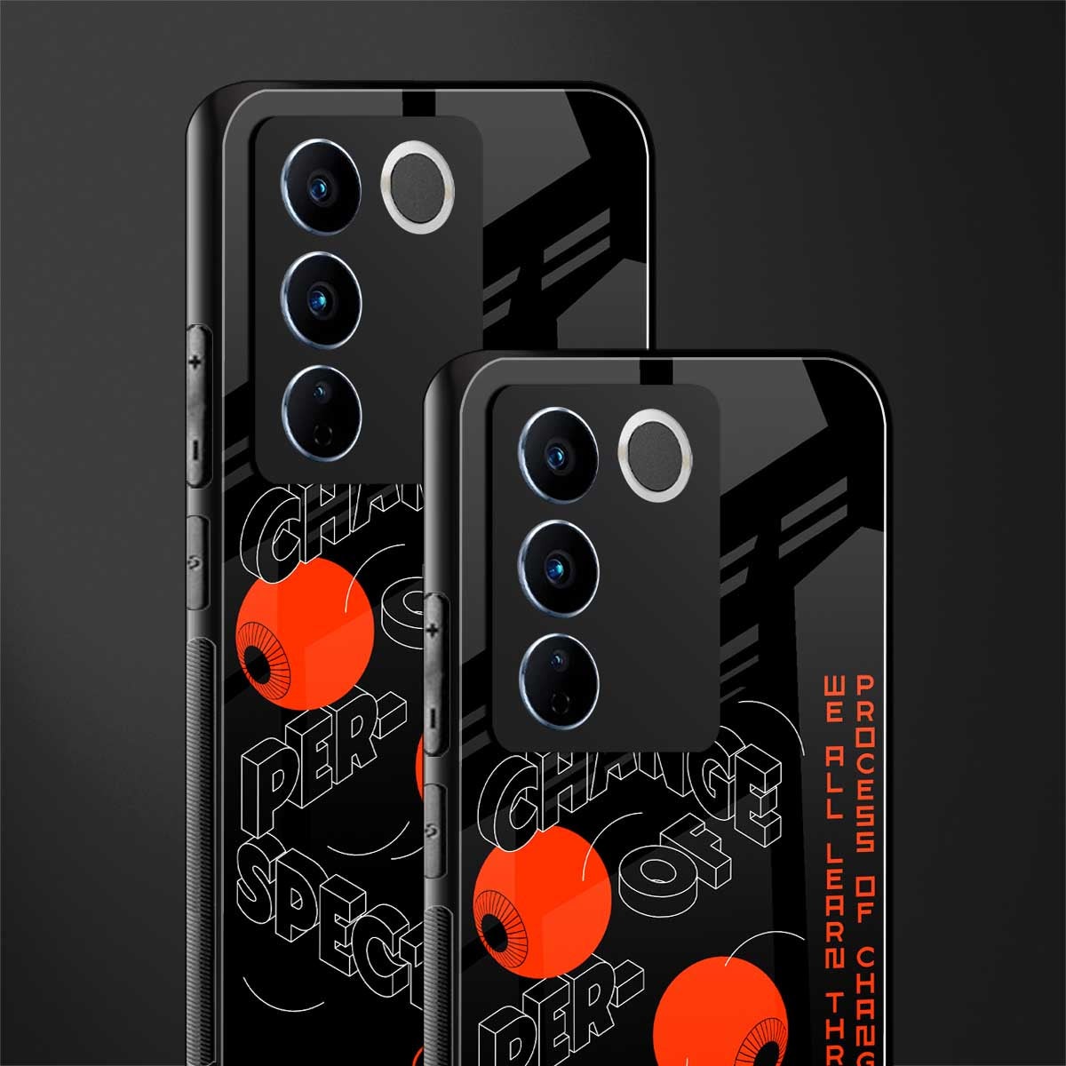 change of perspective back phone cover | glass case for vivo v27 pro 5g
